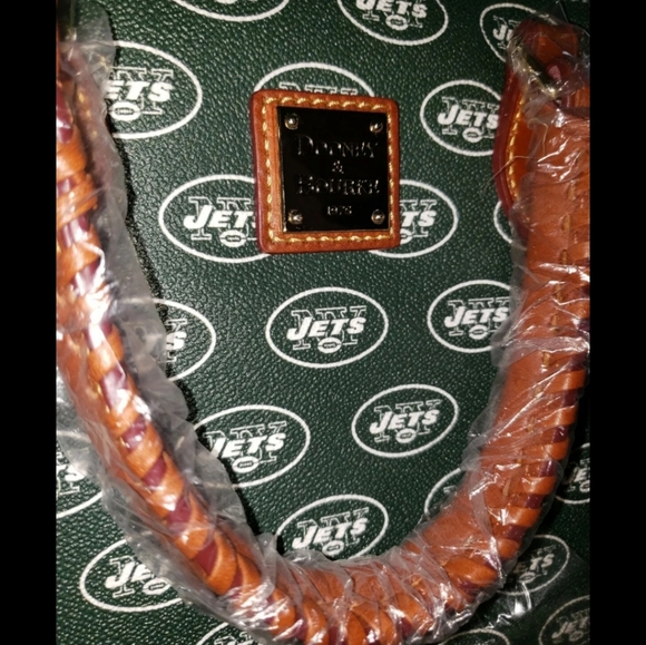 COPY - DOONEY & BOURKE NEW YORK JETS ZIP ZIP SATCHEL LADIES HANDBAG PURSE - Picture 2 of 14